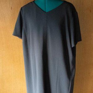 Talbots Petrol Gray Shift Dress womens 18W
